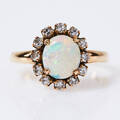 Ring guld opal