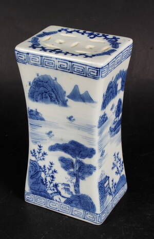 Kinesisk pude af porcelæn, 1900-tallet