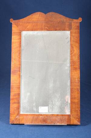 SPEGEL, 1800-TALETS FÖRSTA HÄLFT, MAHOGNY, 58X38 CM