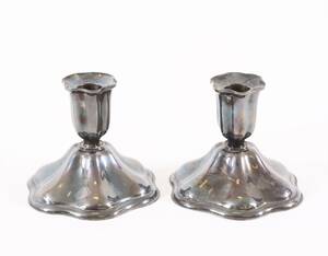 Ljusstakar ett par, silver, 1900-tal