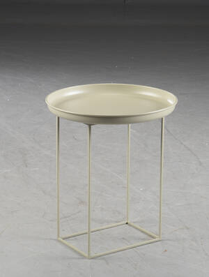 NORR11 Design House. Sofabord  Bakkebord model Duke Coffee Table small, Grå pulverlakeret stål 