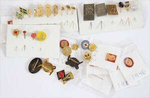 Parti pins och märken