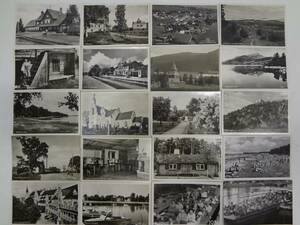 ca 85st Svartvita vykort oskrivna