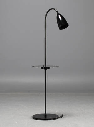 Niclas Hoflin, golvlampa Arkipelag med bord, svart blank