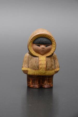 Figurin, Eskimåflicka, Lisa Larsson, Gustavsberg