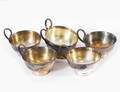 Punschmuggar 6st, silver, GAB, Stockholm, 1949