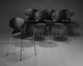 Arne Jacobsen 1902-1971. Sæt på seks stole, model 3101. 6