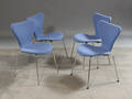 Arne Jacobsen. Fire stole model 3107 Syveren 4