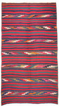 Persisk Kermanshah nomade-kelim, 243x145 cm.