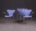 Arne Jacobsen, fire stole model 3207 syveren 4