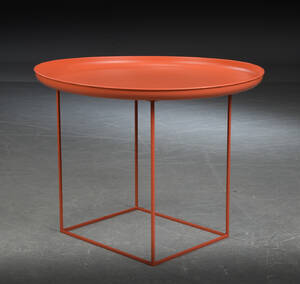 NORR11 Design House. Sofabord Bakkebord model Duke Coffee Table Medium, lyserødt-pulverlakeret stål