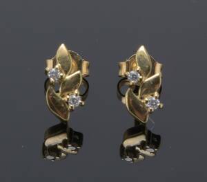 Par ørestikker med cubic zirkonia