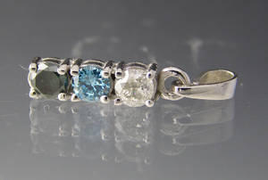 Brillant vedhæng ca. 0.88 ct.
