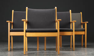 Hans J. Wegner. Fire lænestole model GE-284 4 