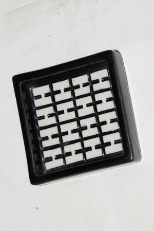 Fat Gustavsberg Domino, Stig Lindberg, 75x75 mm