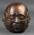 Buddha hoved i bronze 