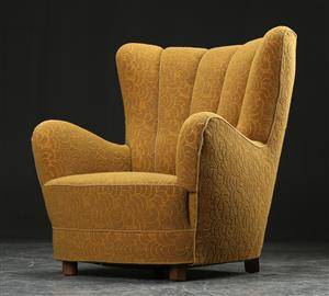 Overpolstret lænestol, 1940erne, dansk møbeldesign