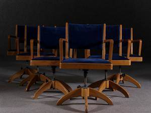 Edsbyberkern. Seks stole af eg, ca. 1960 6