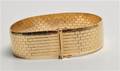 Bred vintage murstensarmlænke af 18 kt. guld
