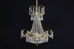 LJUSKRONA, för 5 st ljus, gustaviansk stil, 1900-tal