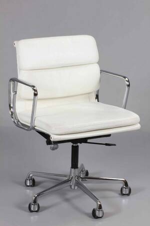 Charles Eames. Kontorstol, Soft Pad Alu Chair, model EA 217
