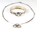 N. E. From. Armring samt halskæde af sterling 2