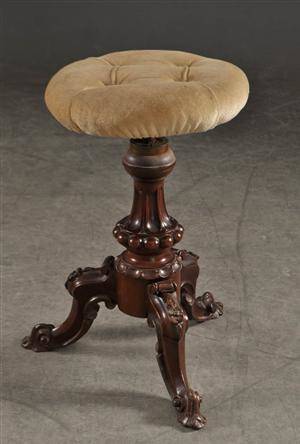 Pianopall i mahogny, England 1800-tal
