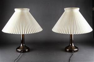 Le Klint  Holmegaard. Par bordlamper 2