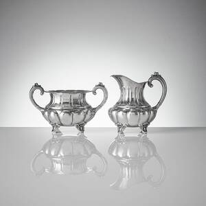 Sockerskål,  gräddkanna