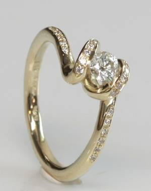 Brillantring ca. 0.51 ct