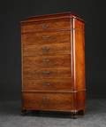 Chiffoniere af mahogni 
