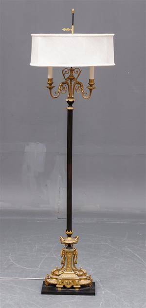 Fransk standerlampe, bronze 