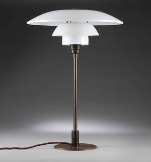 Poul Henningsen. PH 43 Bordlampe, Louis Poulsen 1930-erne. Denne vare er sat til omsalg under nyt varenummer 5050688