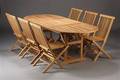 Havemøbelsæt - Teaktræ 7. 