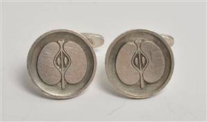 Georg Jensen manchetknapper af sterling sølv