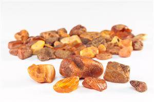 Samling ravstykker, ca. 180 gr.