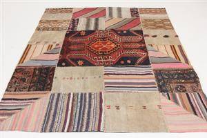 Orientalisk matta, Patchwork, Kelim 210x170 cm