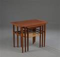 Dansk møbelproducent. Sæt indskudsborde af teak 3
