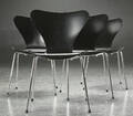 Arne Jacobsen. Fire Syveren stole, model 3107 4