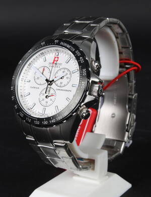 Swiss Military Hanowa. Herrearmbåndsur. Swiss made chronograph. 