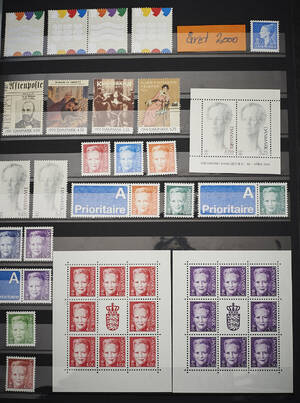 Danmark stor samling postfriske bl.a. 2000-2002, 2012-2016 komplet m.m.