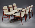 Dansk møbelproducent 1960 - 1970-erne. Sæt på seks armstole af teak