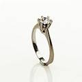 Ring 18 k vitguld briljant