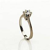 Ring 18 k vitguld briljant