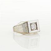 Ring 18 k vitguld briljant