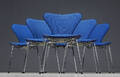 Arne Jacobsen. Sæt på seks Syver stole, model 3107 6 