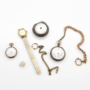 Parti fickur och armbandsur 1700-1900-tal