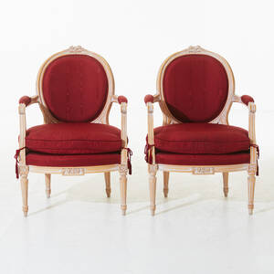 Karmstolar 1 par gustaviansk stil