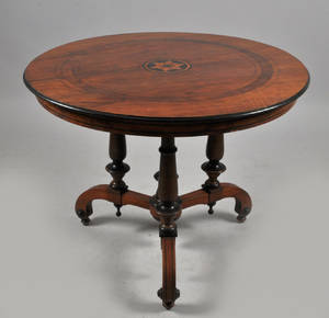 Salongsbord i mahogny, ca 1880