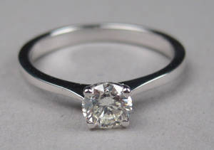 Solitairering  Ca. 0.46 ct.